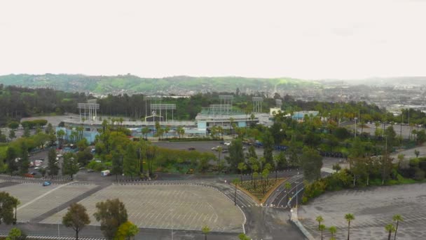 Aproximación Aérea Dodgers Stadium — Vídeo de stock