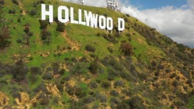 Havadan drone video Hollywood Sign California
