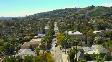  Hava stok görüntüleri Hollywood Boulevard California
