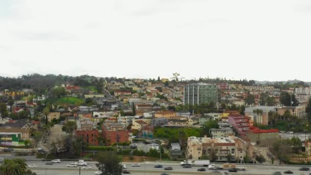 Hava Drone Video Angelino Heights Los Angeles — Stok video