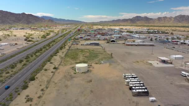 Légi Felvétel Quartzsite Arizona — Stock videók