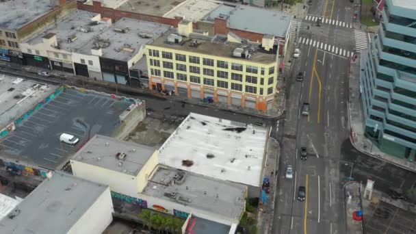 Aerial Stock Video Skid Row — Stock Video