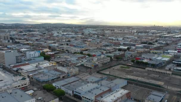 Vídeo Aéreo Fashion District Downtown Los Angeles — Vídeo de stock