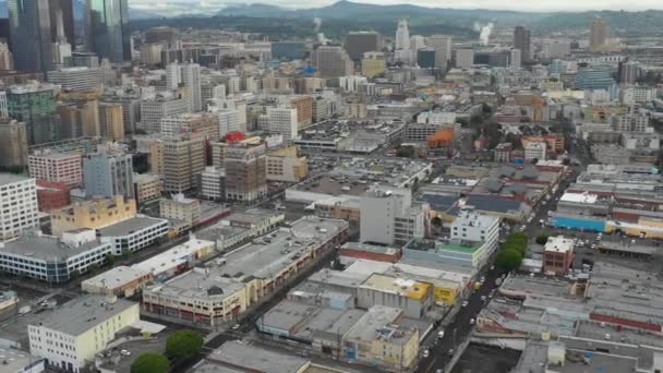 Vídeo Aéreo Metro Ciudad Los Ángeles Los Ángeles — Vídeos de Stock