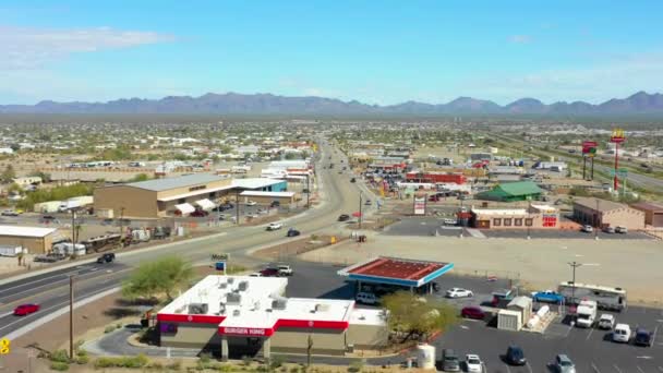 Luftbildstadt Von Quarzsite Arizona — Stockvideo
