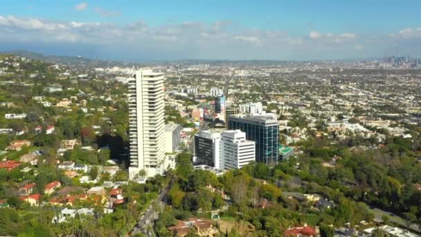 Aerials Van Hollywood View — Stockvideo