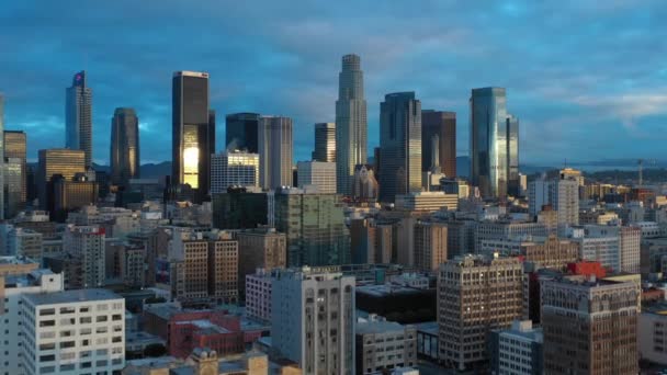 Drone Antenn Lager Film Los Angeles — Stockvideo