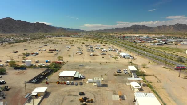 Luftaufnahmen Aus Der Quarzsite Arizona — Stockvideo