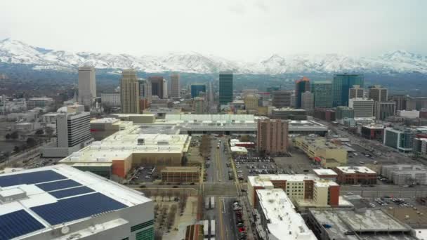 Zdjęcia Lotnicze Drone Salt Lake City Utah — Wideo stockowe