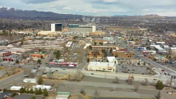 Imágenes Aéreas Peppermill Reno Hotel Casino Lujo — Vídeo de stock