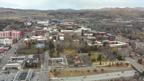 Imágenes Aéreas Universidad Nevada Reno Campus Universitario — Vídeo de stock