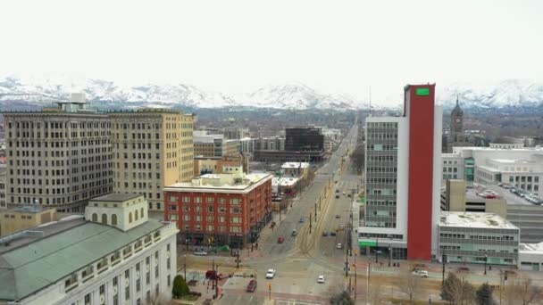 Havadan Görüntüleri Üniversite Bulvarı Salt Lake City Utah — Stok video