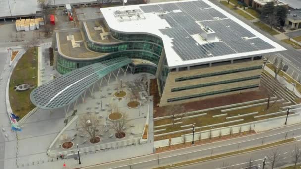 Aerial Video Salt Lake City Utah Police Department Headquarters — Stock Video