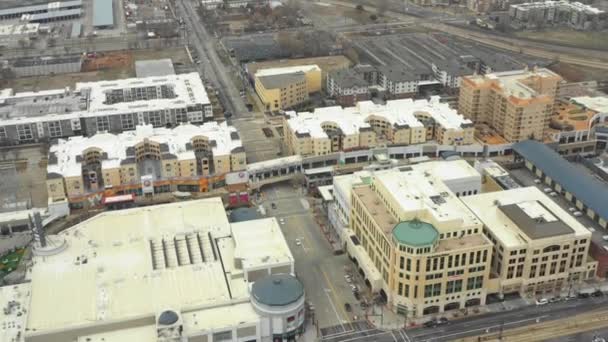 Luchtfoto Urban Housing Downtown Salt Lake City Utah — Stockvideo