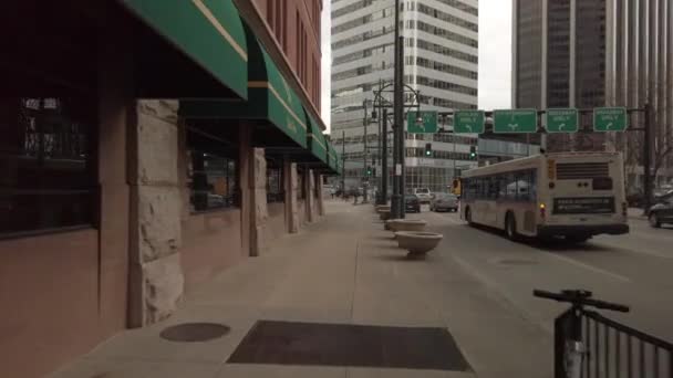 Motion Footage Streets Denver Colorado — Stock Video