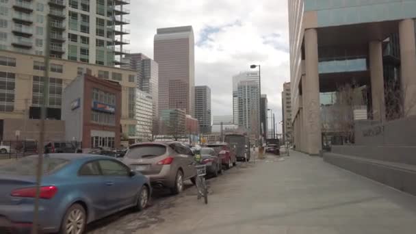 Downtown Denver Colorado Motion Video — Stockvideo