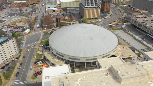 Vídeo Aéreo Salón Fama Museo Los Músicos Nashville — Vídeos de Stock