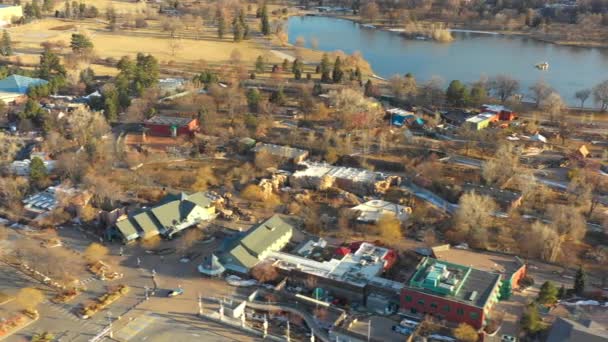 Bem Vindo Tour Vídeo Aéreo Denver Zoo Colorado — Vídeo de Stock