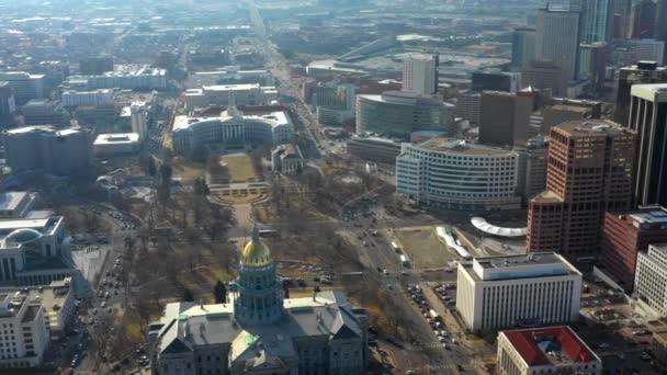 Passeio Aéreo Cidade Grande Denver — Vídeo de Stock