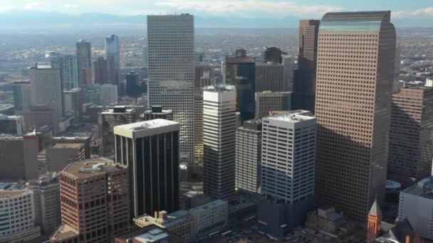 Luftbild Helikopter Tour Denver Colorado — Stockvideo