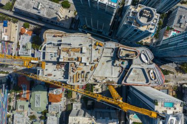 Hava şantiye havai denetim vinçleri ve beton
