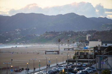 Hava fotoğrafı Santa Monica Beach Ca