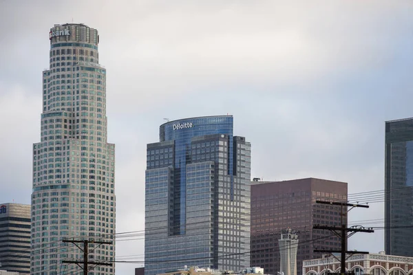 Highvzestupská architektura v centru Los Angeles CA — Stock fotografie