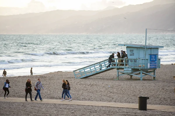 Santa Monica Beach Ca'daki ler — Stok fotoğraf