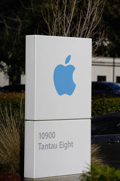 Apple Park znak informacji Cupertino CA — Zdjęcie stockowe