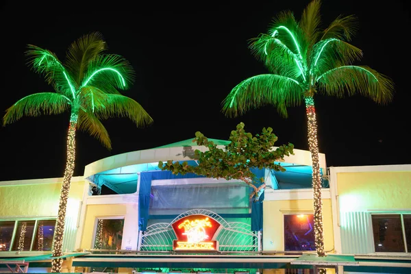 Mangos τροπικό καφέ Μαϊάμι παραλία νύχτα φωτογραφία — Φωτογραφία Αρχείου
