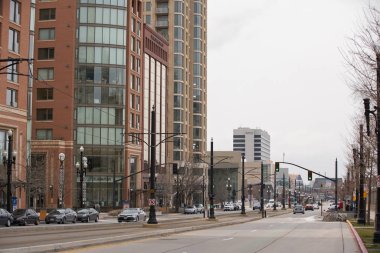 Stok görüntü sokak sahnesi Downtown Salt Lake City Utah