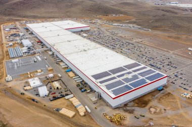 Tesla gigafactory production plant Sparks Nevada USA clipart