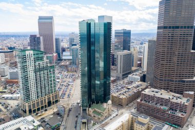 Havadan drone fotoğraf Denver Co Amerika
