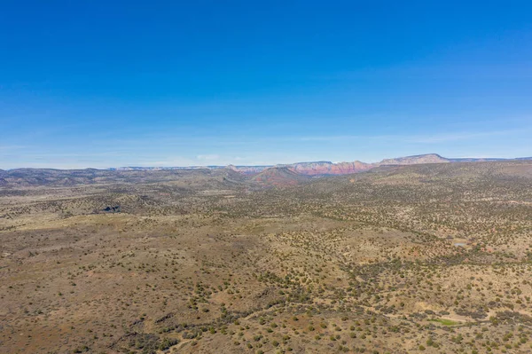 Luchtfoto Arizona Nevada Woestijn Landschap — Stockfoto