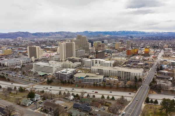 Fotografie Leteckého Dronu Reno Nevada Usa — Stock fotografie