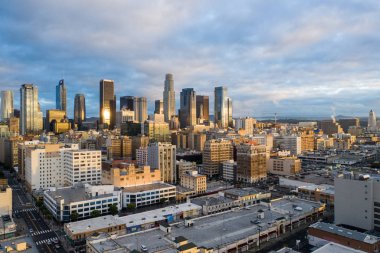 Downtown Los Angeles Ca Usa havadan fotoğrafları