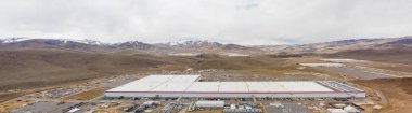 Aerial photo tesla Gigafactory Sparks Nevada clipart
