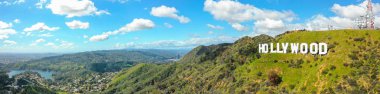 Havadan panorama Hollywood Sign california