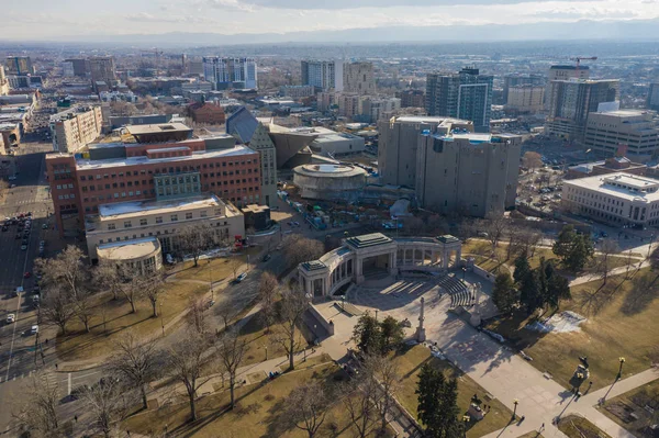 Drone Aéreo Foto Denver — Foto de Stock