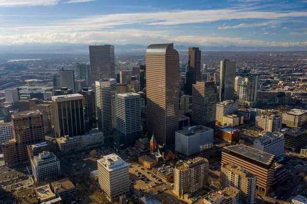 Havadan Drone Fotoğraf Denver Amerika — Stok fotoğraf