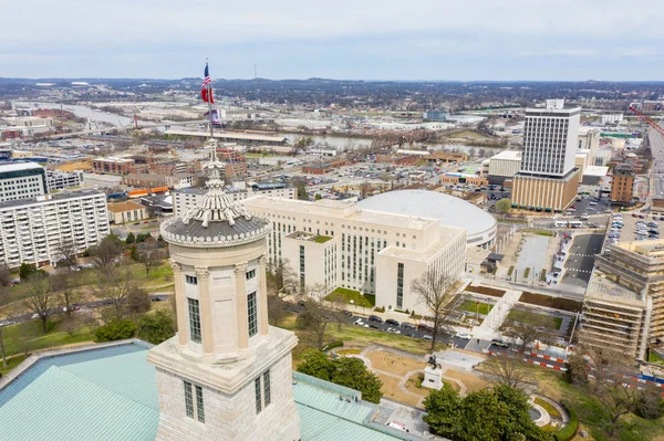 Zdjęcie Lotnicze Tennessee State Capitol Building — Zdjęcie stockowe