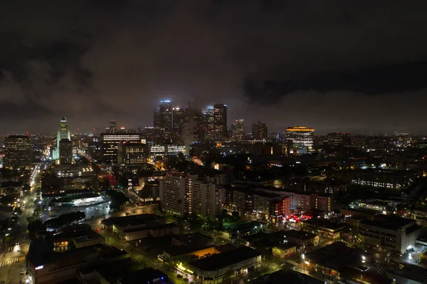 Letecká Fotografie Centra Los Angeles Usa — Stock fotografie