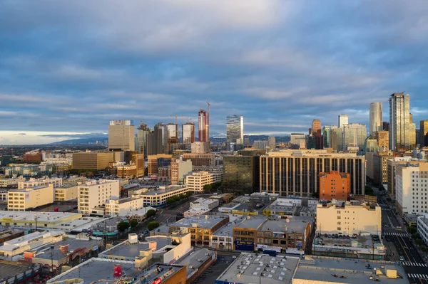 Flygfoton Downtown Los Angeles Usa — Stockfoto
