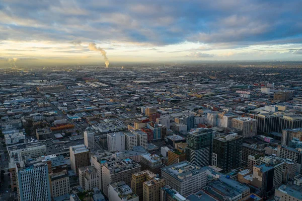Aerial Photos Downtown Los Angeles Usa — Stock Photo, Image