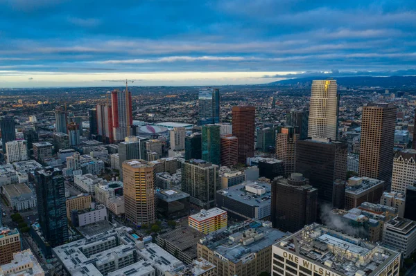 Flygfoton Downtown Los Angeles Usa — Stockfoto