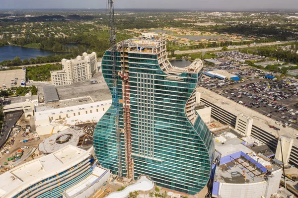 Fort Lauderdale Usa Maja 2019 Antena Drone Photo Hardrock Hotel — Zdjęcie stockowe