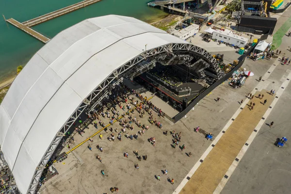 Miami Usa March 2019 Aerial Photo Miami Ultra Music Festival — Stock Photo, Image