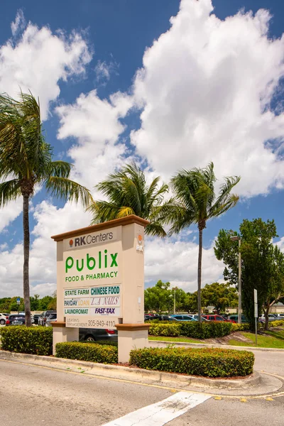 다니아 플로리다 2019 다니아 플에서 플라자 Publix 슈퍼마켓의 — 스톡 사진