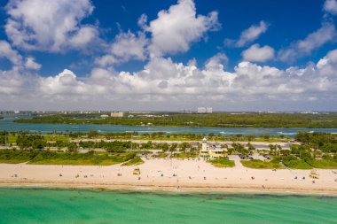 Miami hava Haulover Park plaj sahnesi