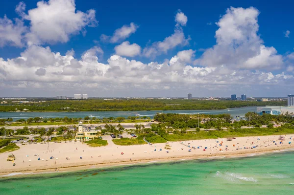 Miami hava Haulover Park plaj sahnesi